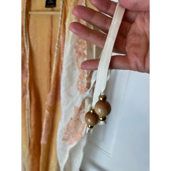 Orange and Cream Scarf Wrap - Picture 7 of 16